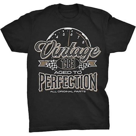 40-årsgave T-skjorte for menn - Vintage 1983 Modnet til perfeksjon - Bil - 40-årsgave
