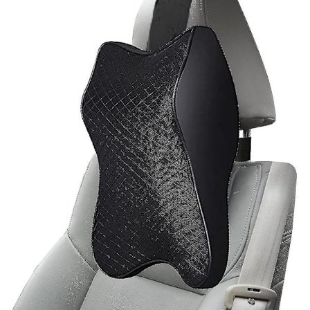 Bilhuvudstöd, Nackkuddar Bilhuvudstöd Med Minnesskum, Nackkudde För Nackstöd, Andningsbar Svart (FMY)