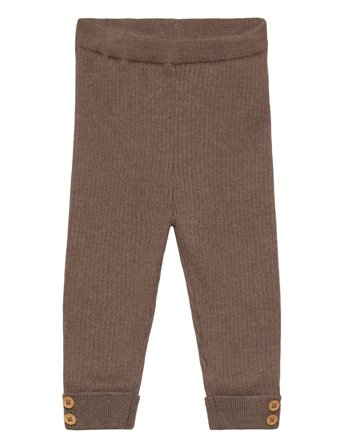 Mango Ribbed Knitted Leggings - Brown - 3-6M