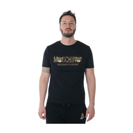 Moschino, T-Shirt Czarny, Mężczyzna, Rozmiar: XL