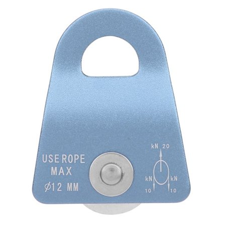 Downhill Side Plate Enkelt Remskive Udendørs Bjergbestigning Klatring Transportudstyr Blå