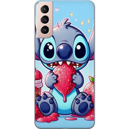 Kompatibel Mobilcover til Samsung Galaxy S21 Stitch jordbær