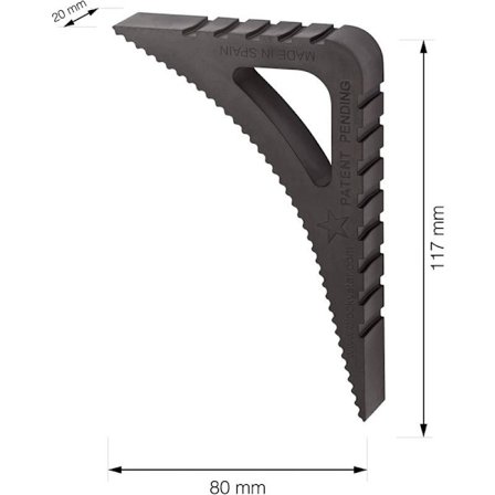 Blockystar vinduesstopper til indendørs og udendørs - 2-pak i sort - åben dør B