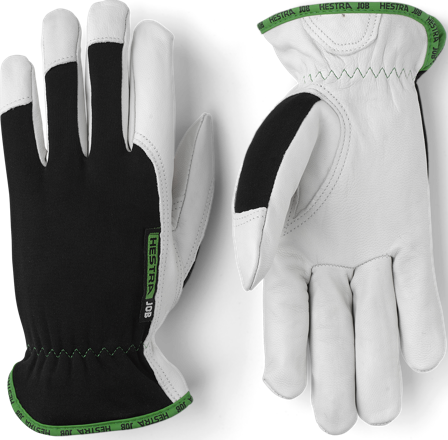 Hestra JOB Kobolt Svart Arbetshandske