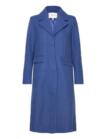 Yaslima Ls Wool Mix Coat S. Noos Outerwear Coats Winter Coats Blue YAS