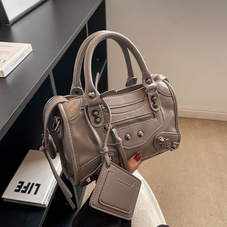 Vintage Väska Kvinnor Ny Lyx Kvalitet Mjukt Läder Handväska Kvinna Casual Damer Skulder Shopping Pack Mobiltelefon Väska Tjej Gray-WELLNGS