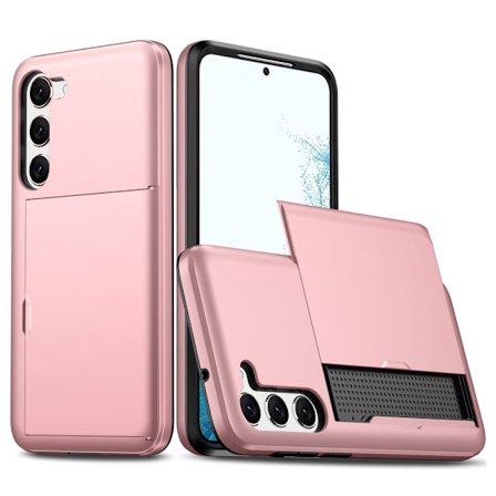 SKALO Samsung S23 Armor Skal Korthållare - Roséguld