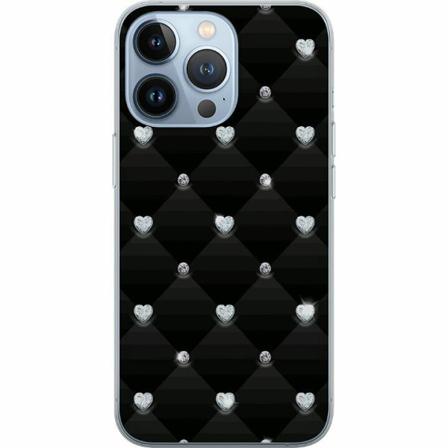 Apple Iphone 13 Pro Genomskinligt Skal Bling Heart