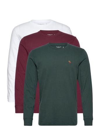 Anf Mens Knits T-shirts Long-sleeved Monivärinen/Kuvioitu Abercrombie & Fitch