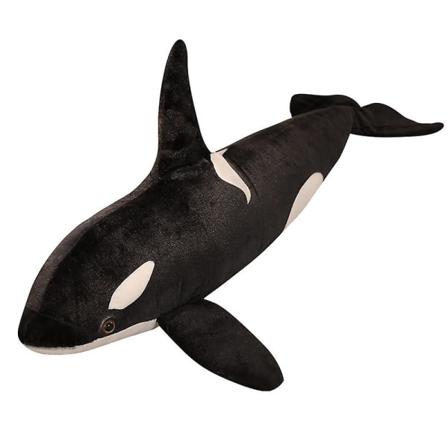 Valplyschleksak 50 CM/70 CM/100 CM naturtrogen gosedjur, simuleringsspäckhuggardocka, späckhuggare plyschleksak, plyschsimuleringsdjurpresent till 