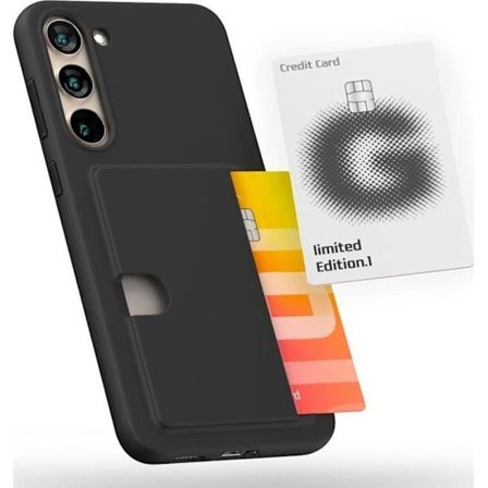 Mobilskal - MERCURY - Samsung S23+ - Mjuk - Svart - Powerbank-fodral med överlägg