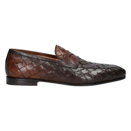 Santoni Instappers , Bruin , Heren , Maat: 39 EU Instappers & Slip ons