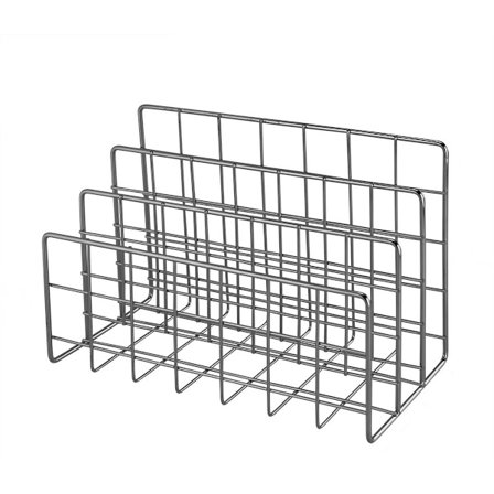 Metallisk Brevpappershållare med 3 Fack, Metallbok