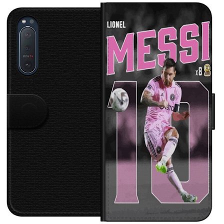 Kompatibelt Plånboksfodral till Sony Sony Xperia 5 II Lionel Messi - Rosa