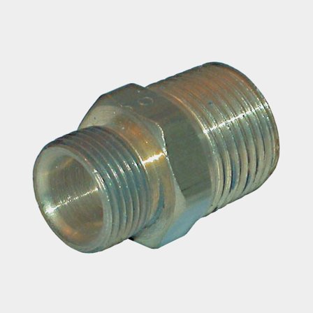 Rak nippel 9/16-24 - 3/8" NPT