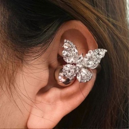 Rhinestone för Clip on Earbuds Open Ear, Zirkonia Dekorativt Hörlurstillbehör