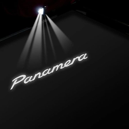 2 stk. LED-billogo-dørlys til Porsche Panamera 970 971 2010 - 2014 2015 - 2023 Velkomstlys Spøkelseslys Tilbehør