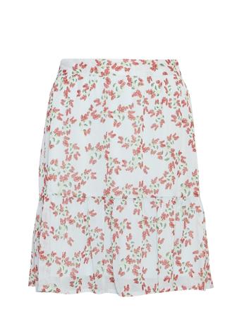 Mschsatina Skirt Aop Blue MSCH Copenhagen