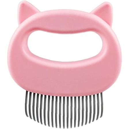 Kattkam, kattborste, massagekam för katter, kattvård-rosa