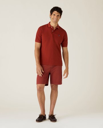 Lexington Klassiske twillshorts i bomuld, mørkeblå