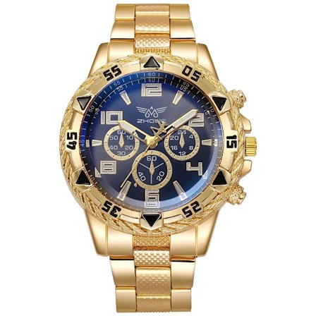 Herrar Kvartsur Klocka Mode Rostfritt Stål Chronograph Affärs Klockor för Män