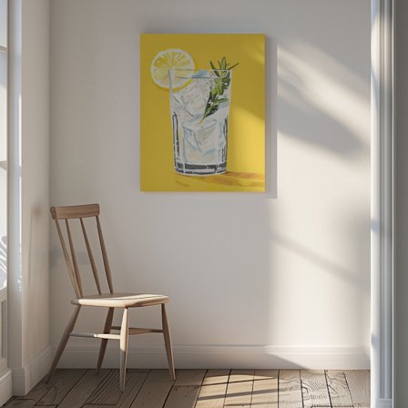Gin and Tonic - Jolly and Dash Canvastavla 30x40 cm