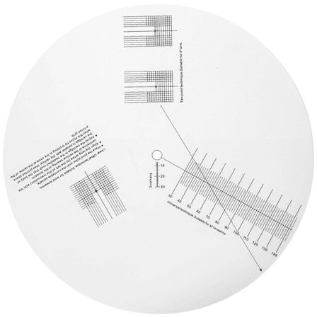 Professionell Anti-glid LP Vinylskiva Pickup Kalibreringsplatta Justeringsgradskiva