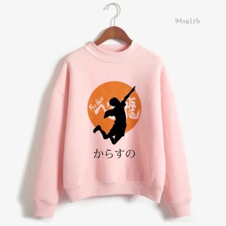 Anime Haikyuu Hoodie Toppar Herr Harajuku Mode Streetwear Kawaii Oya Grafisk Crewneck Pullovers Unisex sweatshirt Man 11303 XXL
