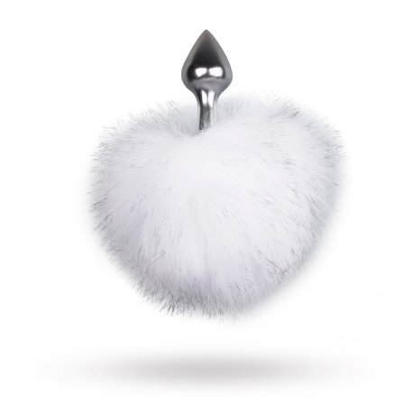 Easy Toys: Bunny Tail Plug No. 1 - Silver/White