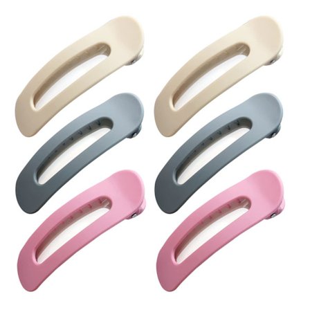 6 kpl Hiusklipsit Liukumattomat Ankannokkaklipsit Soikeat Hiuskoristeklipsit, 11 cm Retro Otsatukkaklipsit Naisille Katkeileville Hiusille