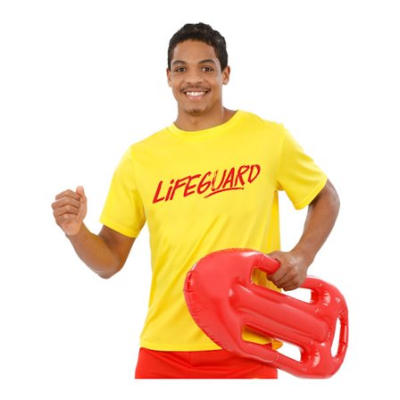 Baywatch Herr Livräddare T-shirt XS Gul