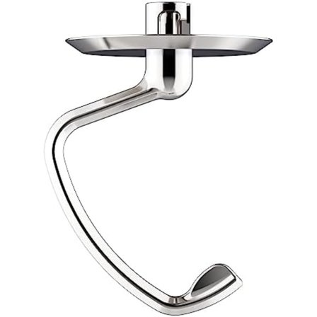 Polert Degkrok i Rustfritt Stål for KitchenAid Stativmikser, Passer 4,5-5 Qt Tilt-Head Stativmikser for KitchenAid Deig