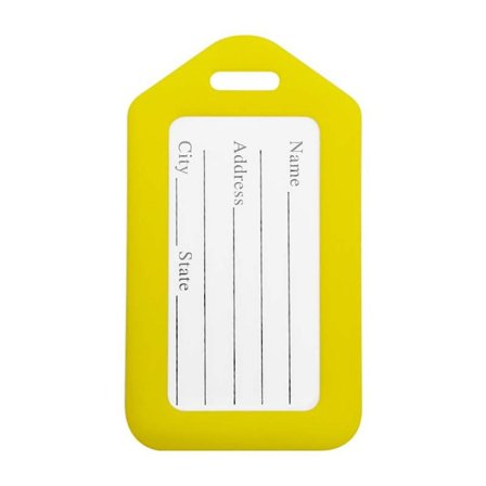 Bagage-ID-etikett Bagagelapp GUL