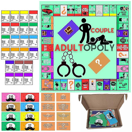 Adultopoly Brettspill 2024, Par Adultopoly Brettspill, Parspill for Date Night