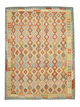 Kelim Afghan Old Style Matta Orientalisk Stor (Ull, Afghanistan)