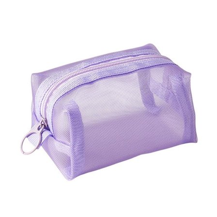 Mini Mesh Opbevaringspose Mini Bærbar Mønt Høretelefon Data Læbestift Taske Bærbar Kabel Lynlås K9h1