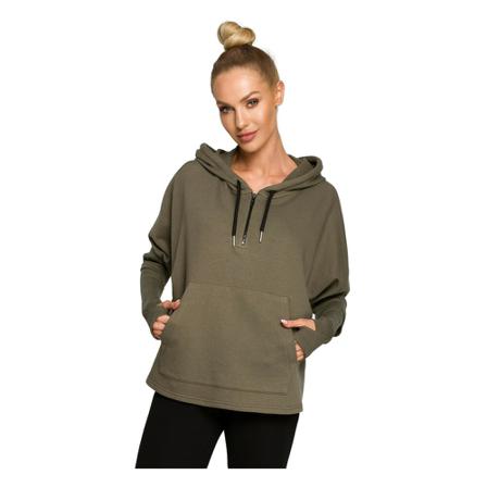 Moe Bluza z kapturem i dodatkowymi mankietami, kobieta, 2XL/3XL, Zielony