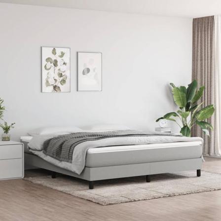 Vidaxl Pocketresårmadrass Ljusgrå 180x200x20 Cm Tyg Grå