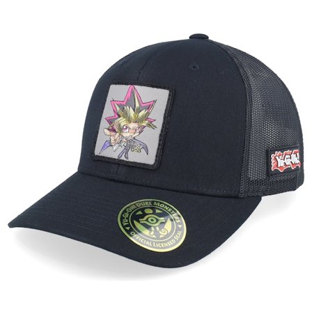 Yu-Gi-Oh! - Svart trucker Caps - Yami Yugi Black Trucker - Yu-Gi-Oh @ Hatstore