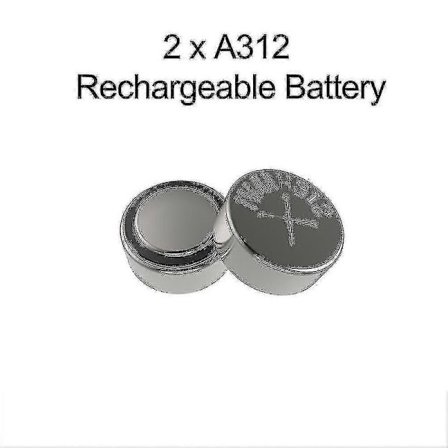 A312 Ladattava Akku, Kuulolaitteiden Paristot 312 Laturi Kit 312 312a A312 Pr4 Ladattava Akku Kuulolaitteeseen (2kpl 312)