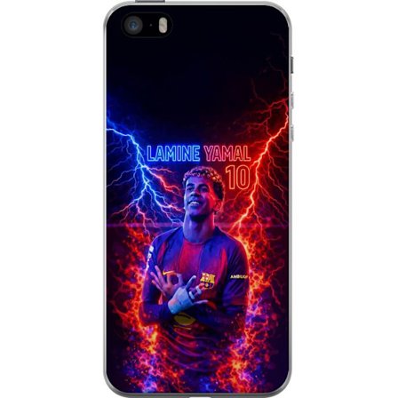 Yhteensopiva Puhelinkuori Apple iPhone 5s Viktor Gyökeresin muotokuva Arsenal-paita päällä, jossa intensiivinen katse ja tumma dramaattinen tausta