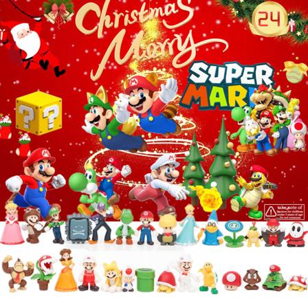 Julkalender 2023 med 24 Mario-figurer - Nedräkning