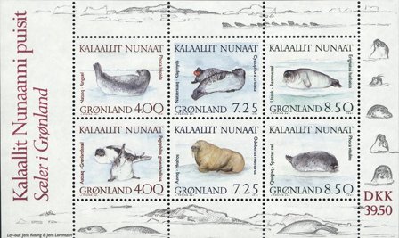 Grønland 1991 - AFA 217 - Miniark - Postfrisk