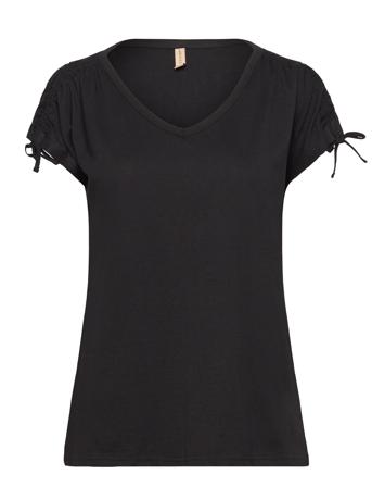 Sc-Derby 21 T-shirts & Tops Short-sleeved Svart Soyaconcept*Betinget Tilbud