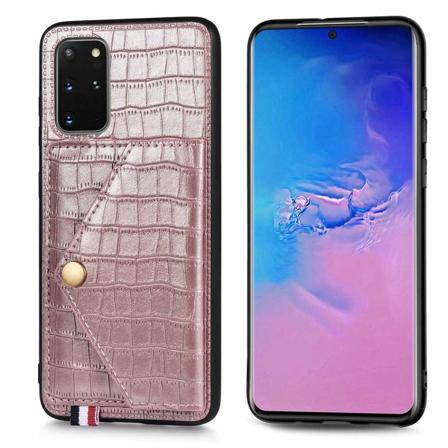 Samsung Galaxy S20 Plus - Gennemtænkt cover med kortholder Roséguld