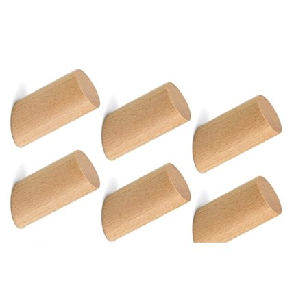 TDDL 6 stk. Træ Hætte Hængende Vægmonteret Træ Cylinder Hætte 6