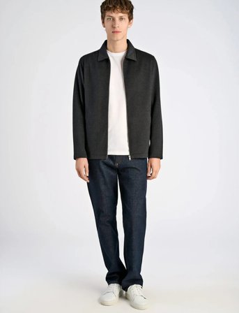 Lindbergh Wool Blend Blouson - Black - L
