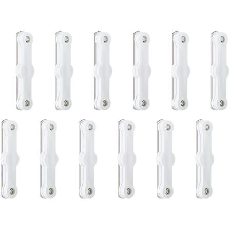 12 st för fönstermyggnätsfäste, fönsterfluga Ccreen Clips ingen borrning, balkongdörr takfönster myggnät självhäftande spänne - N