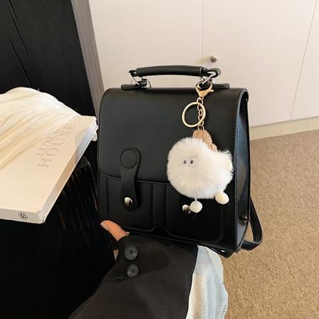 Korean Style Ins Fashion Reppu Naisille 2024 Kev t Ja Kes Uusi Opiskelija Luokka Pieni Reppu Trendi Monipuolinen K silaukku Black Ribbon Pendant