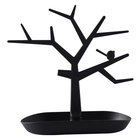 Korvakorujen säilytyslaatikko Veranta Avainten säilytys Korvakoruteline Kaulakoru Musta-FA12-